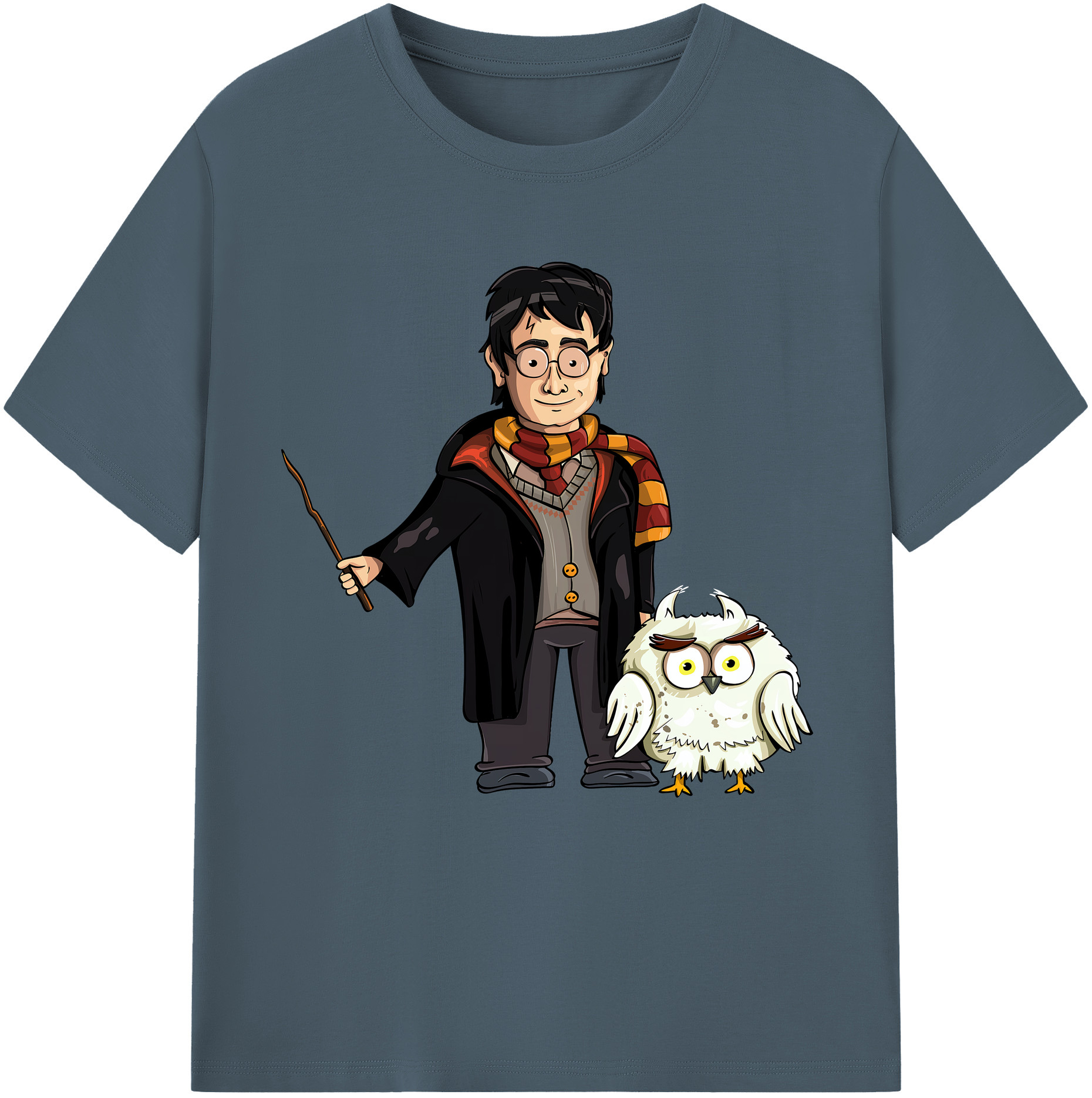 （画像用） Harry Potter ハリー・ポッターシリーズ 綿100％半袖Tシャツ（フロントプリント）